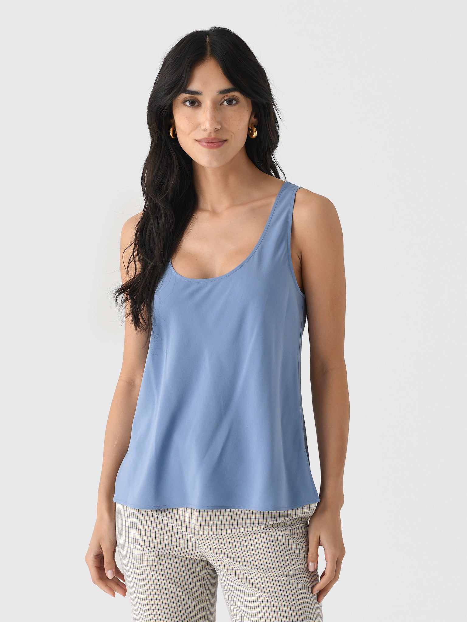 Vince Women's Classic Stretch-Silk Bias Tank - Saint Bernard