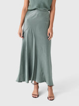 Vince Women's Paneled Satin Bias Skirt - Saint Bernard