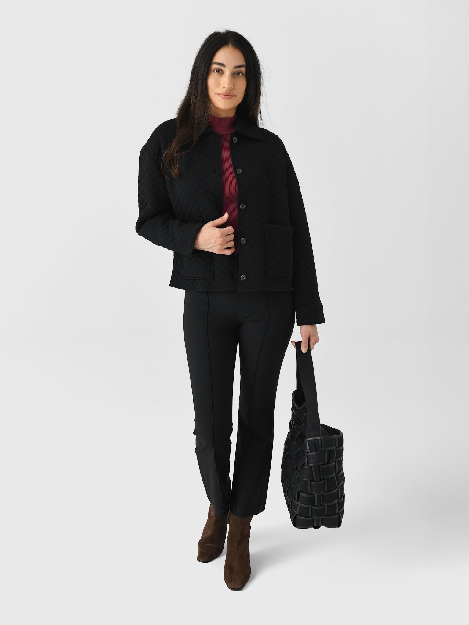 Vince Women's Quilted Collared Jacket – Saint Bernard
