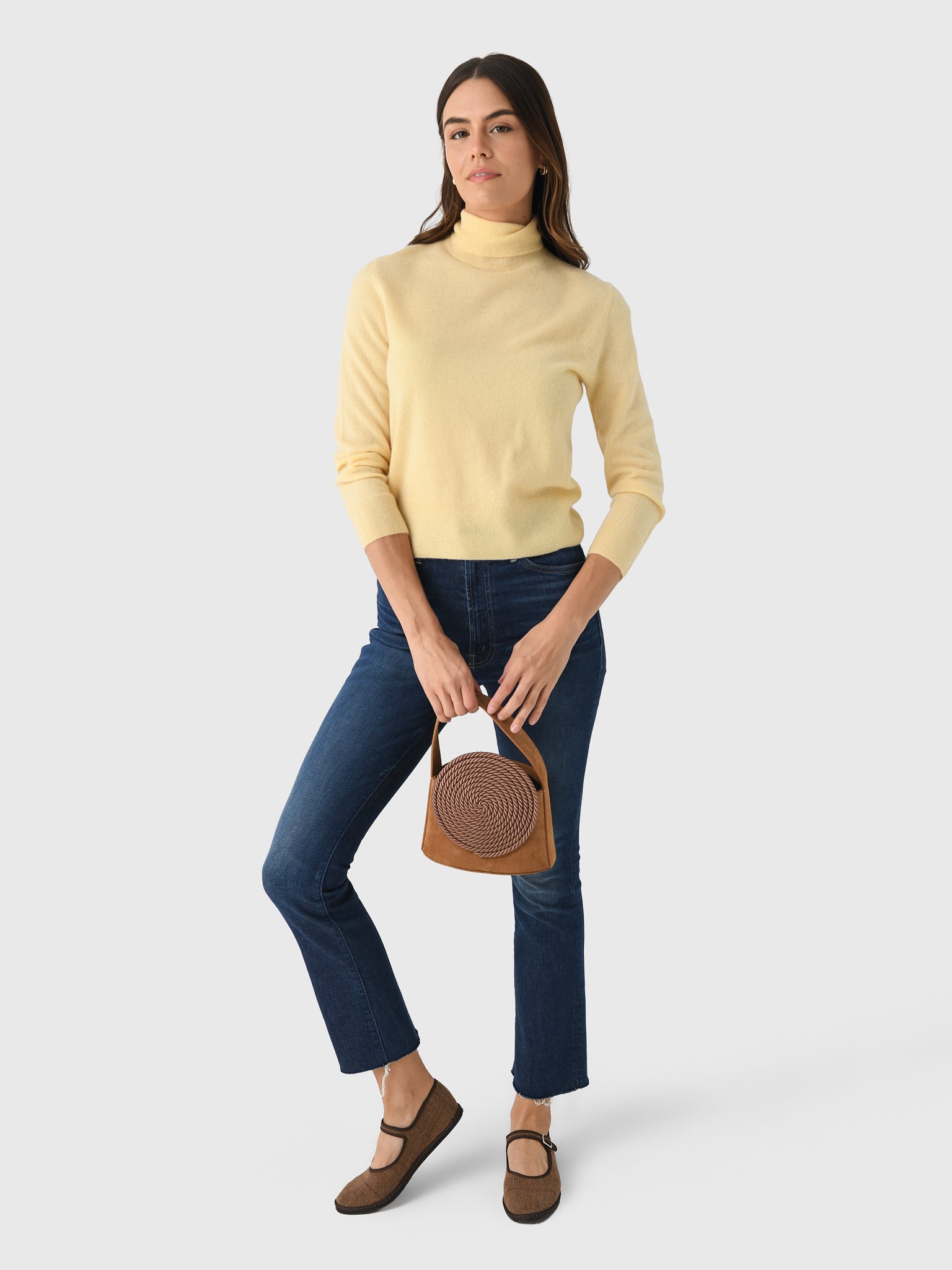 Vince Women's 3/4 Sleeve Mock-Neck Sweater | $198.90 | Saint Bernard