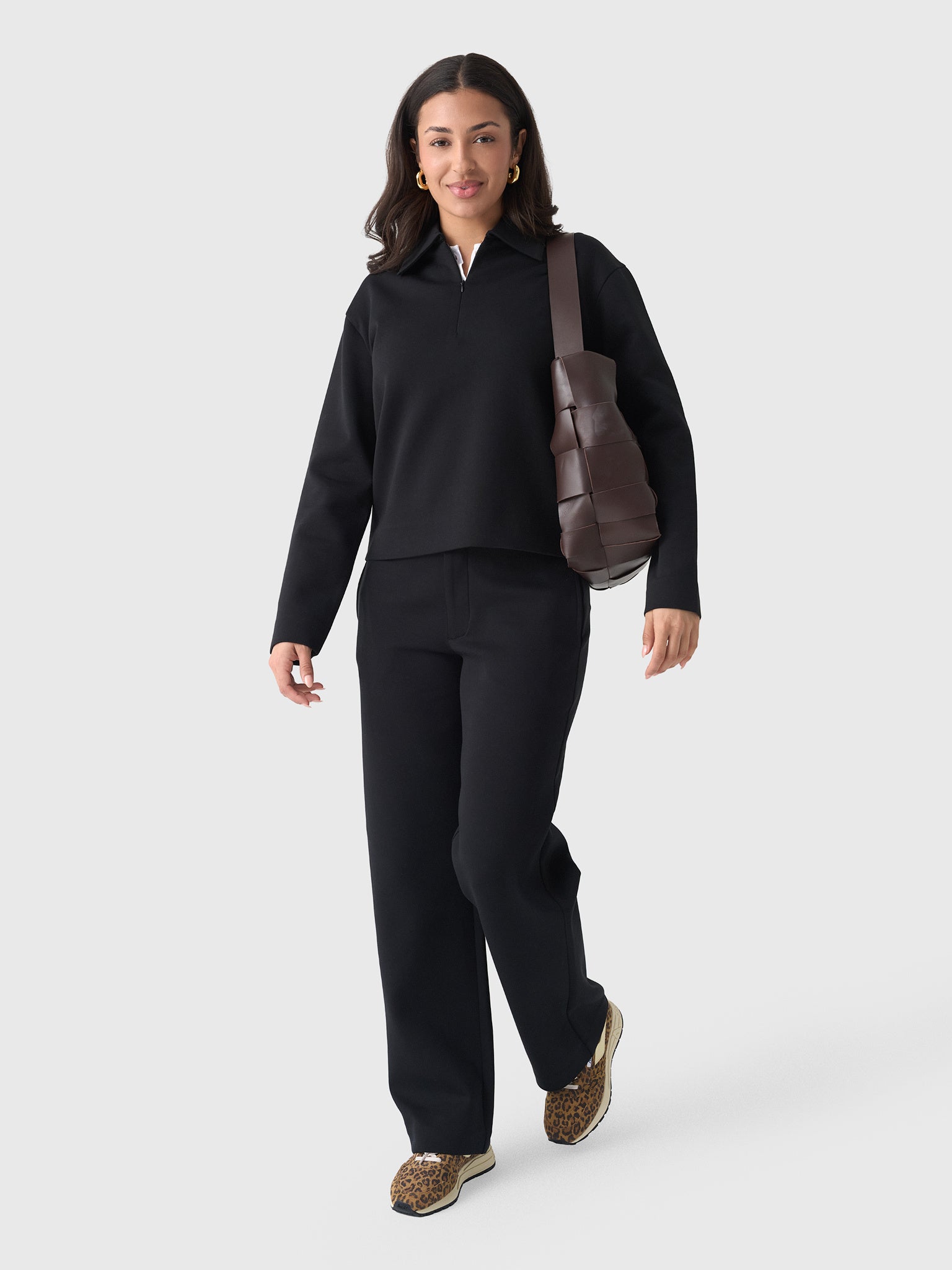 Vince Women's Cotton-Blend Trouser - Saint Bernard