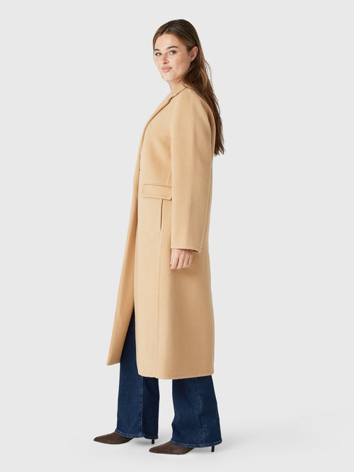 Vince Women's Wool-Blend Single-Breasted Coat - Saint Bernard