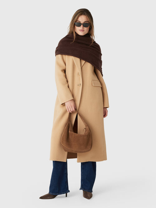 Vince Women's Wool-Blend Single-Breasted Coat - Saint Bernard