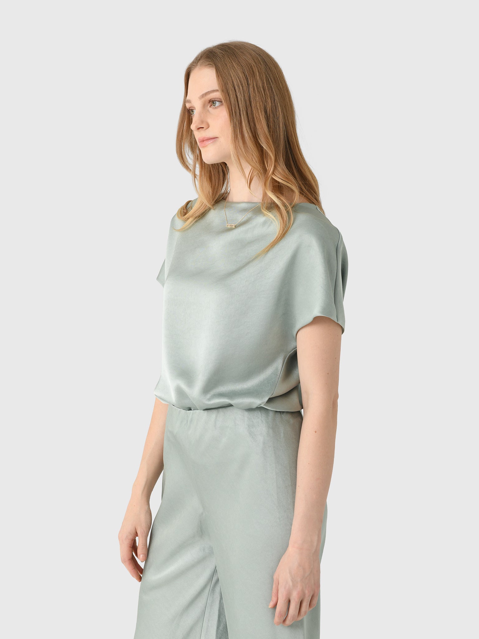 Vince Women's Draped Satin Dolman-Sleeve Blouse – Saint Bernard