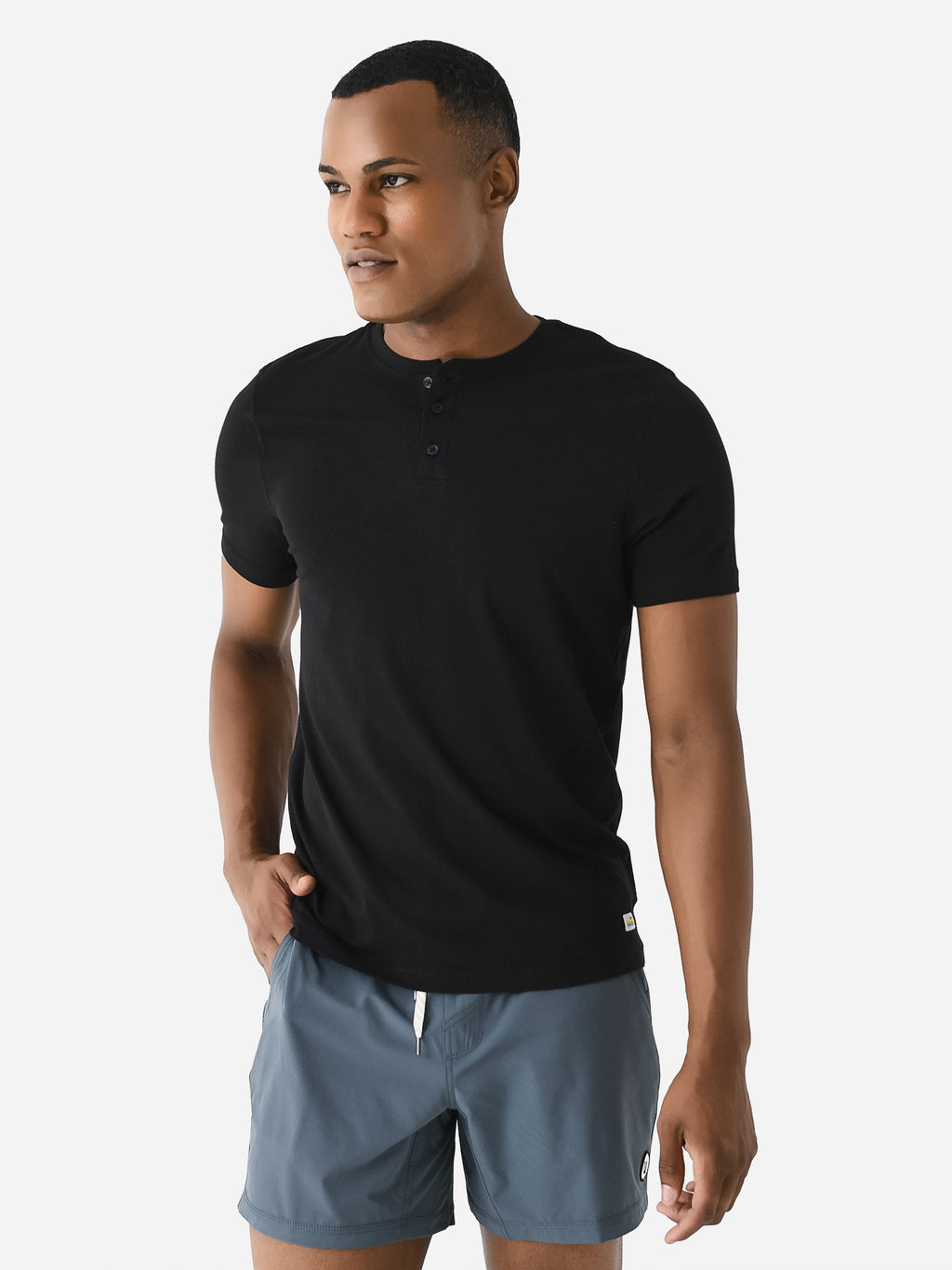 Vuori Men's Short Sleeve Ever Henley Tee - Saint Bernard