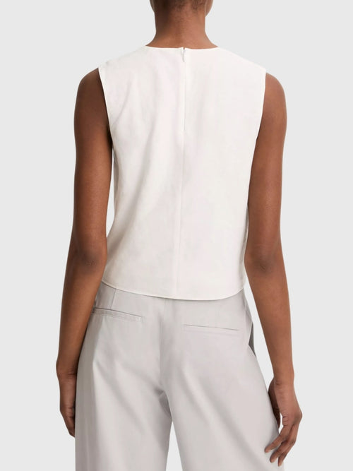 Vince Women's Linen Crew Neck Shell