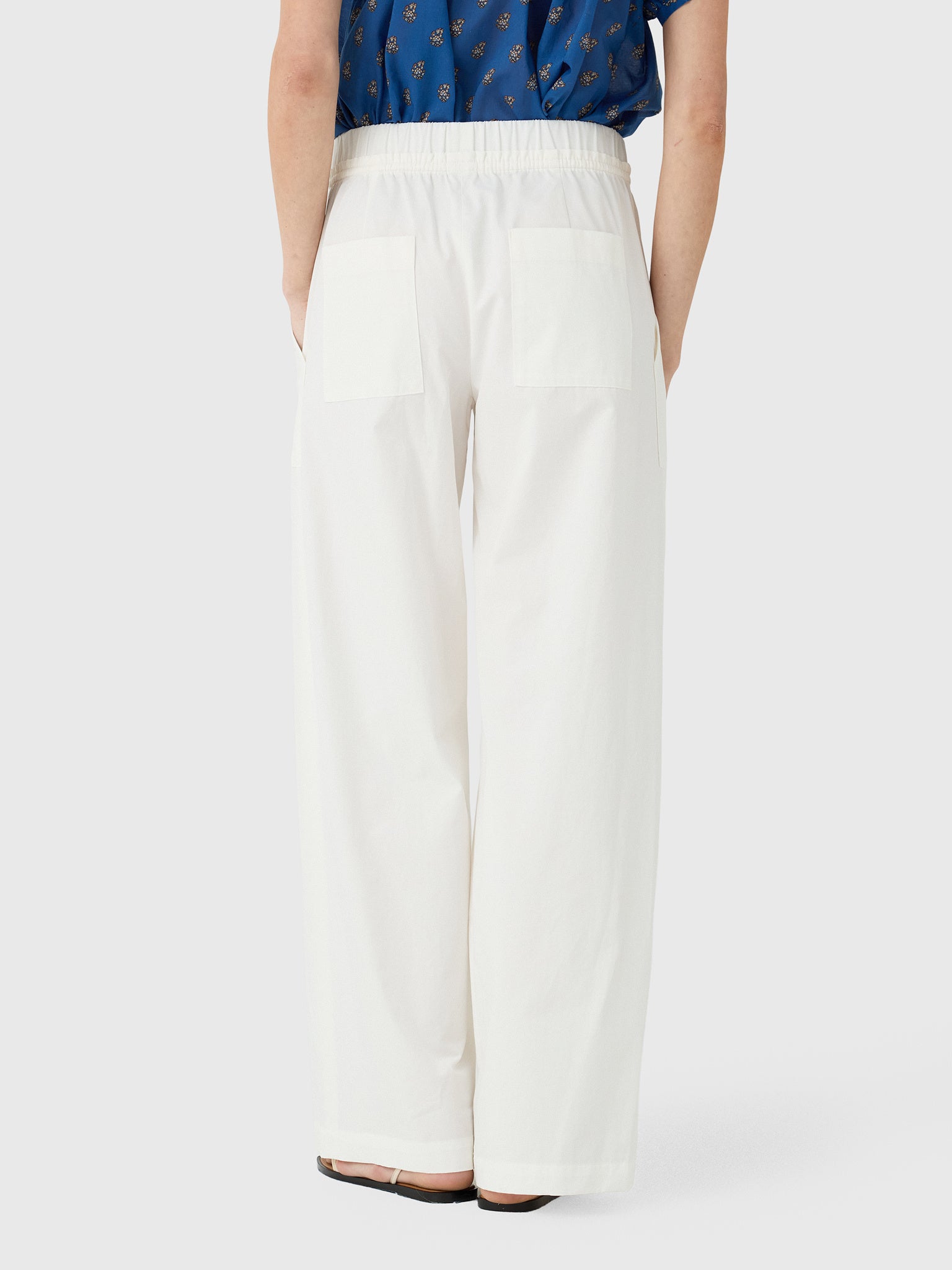 Vince Women's Cotton Double-Waist Drawstring Pant - Saint Bernard
