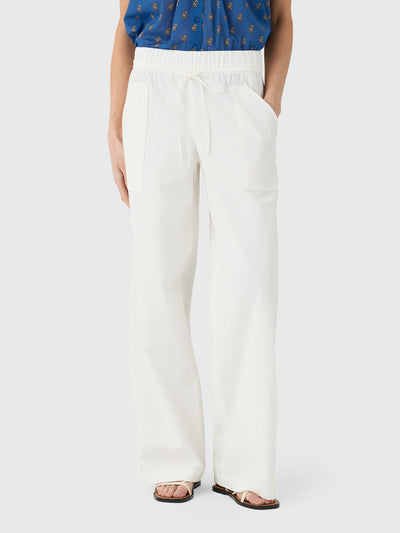 Vince Women's Cotton Double-Waist Drawstring Pant - Saint Bernard