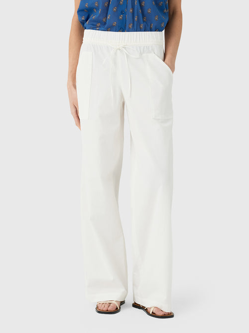 Vince Women's Cotton Double-Waist Drawstring Pant