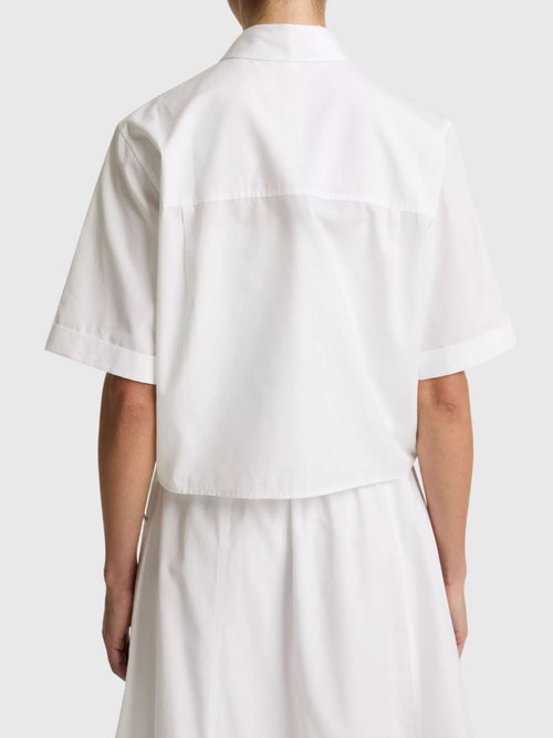 Vince Women's Scallop-Detail Cotton Button-Front Shirt