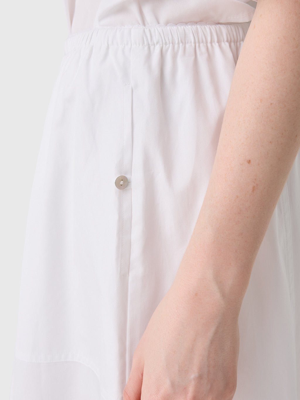 Vince Women's Scallop-Detail Cotton Midi Skirt - Saint Bernard