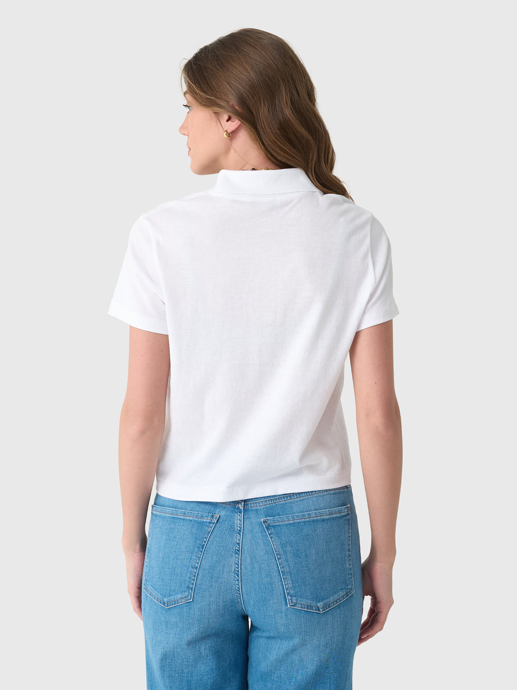 Vince Women's Short Sleeve Pocket Polo - Saint Bernard