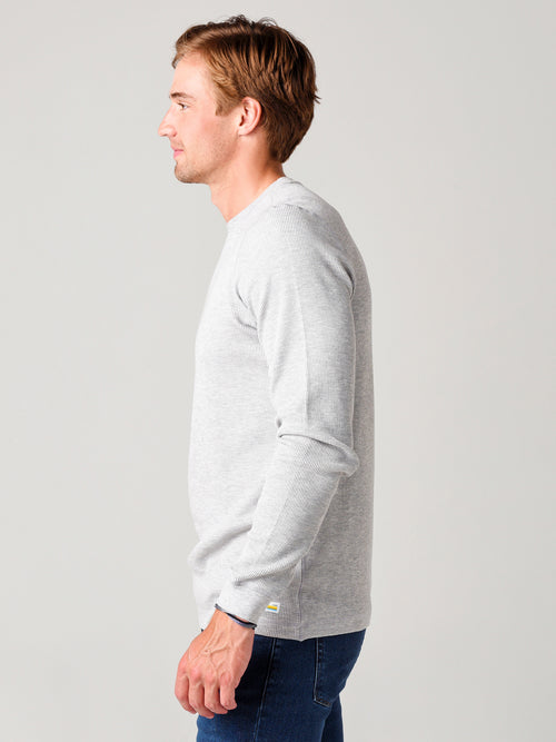 Vuori Men's Long-Sleeve Strato Waffle Crew