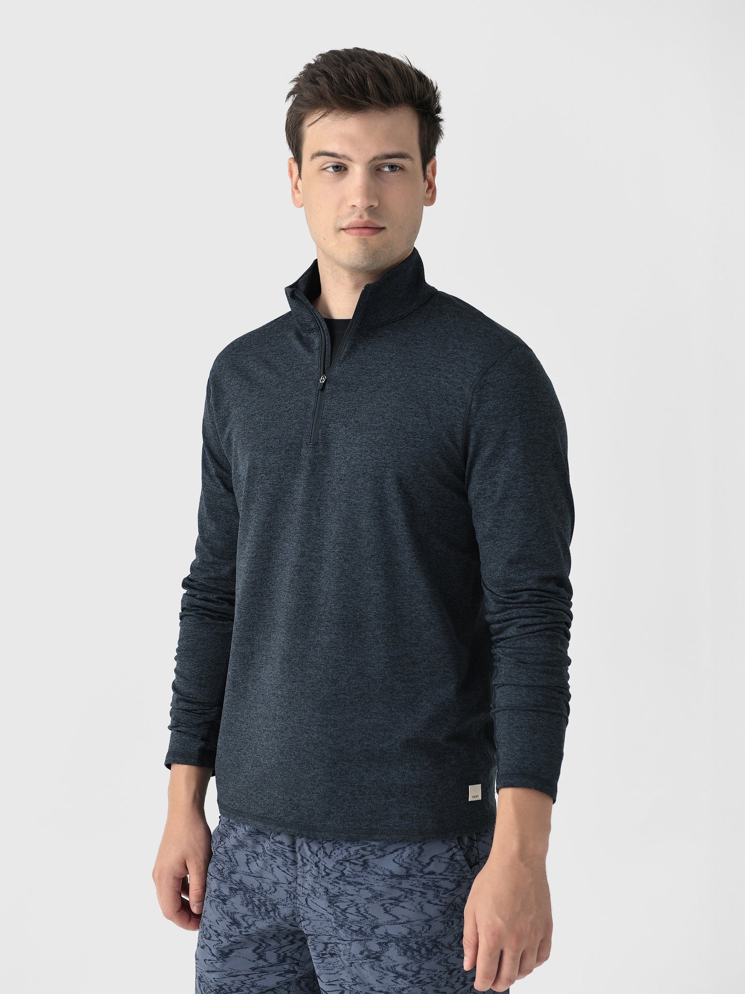 Vuori Men's Ponto Half Zip Mock Neck Pullover - Saint Bernard
