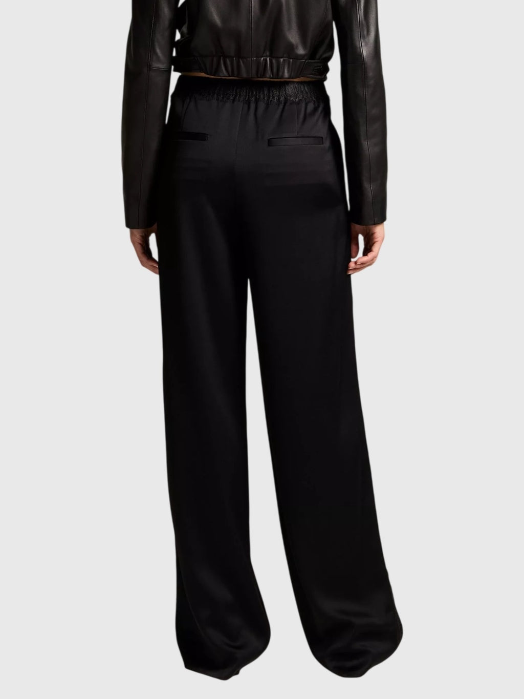 Vince Women's Mid-Rise Lace-Trim Pull-On Pant - Saint Bernard