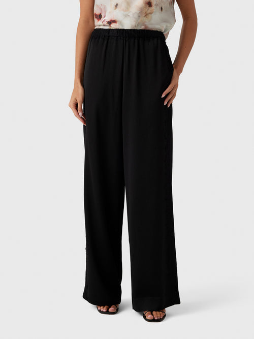 Vince Women's Mid-Rise Lace-Trim Pull-On Pant