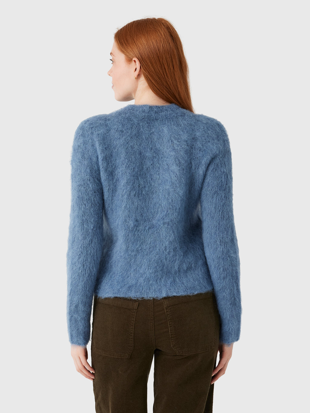 Vince Women's Brushed Crew Neck Sweater - Saint Bernard
