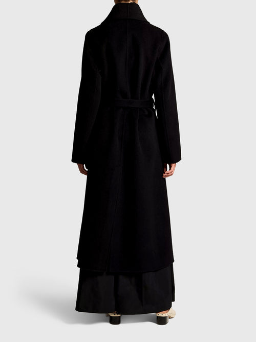 Vince Women's Wool-Cashmere Shawl-Collar Long Coat