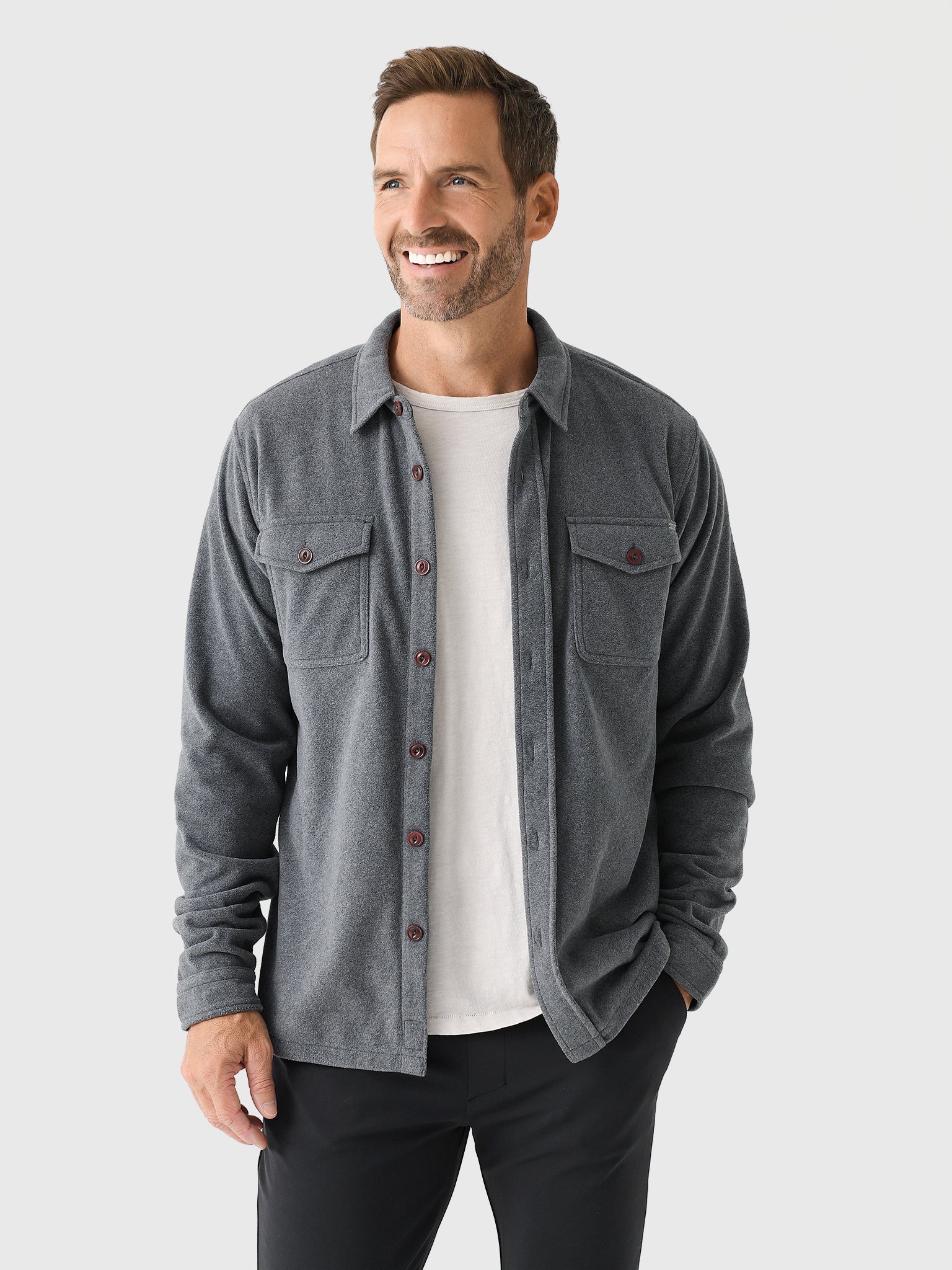 Vuori Men's Aspen Shirt Jacket - Saint Bernard