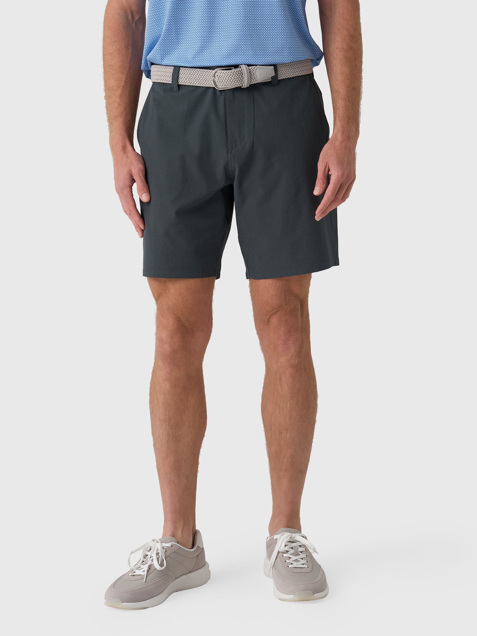 ごいちAKM LUXE SIDE ZIP SHORTS BL Men's Active Short Shorts with