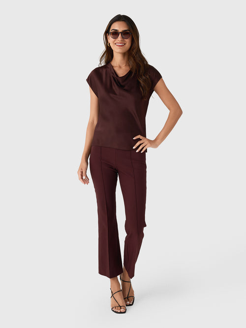 Vince Women's Silk Cowl-Neck Blouse