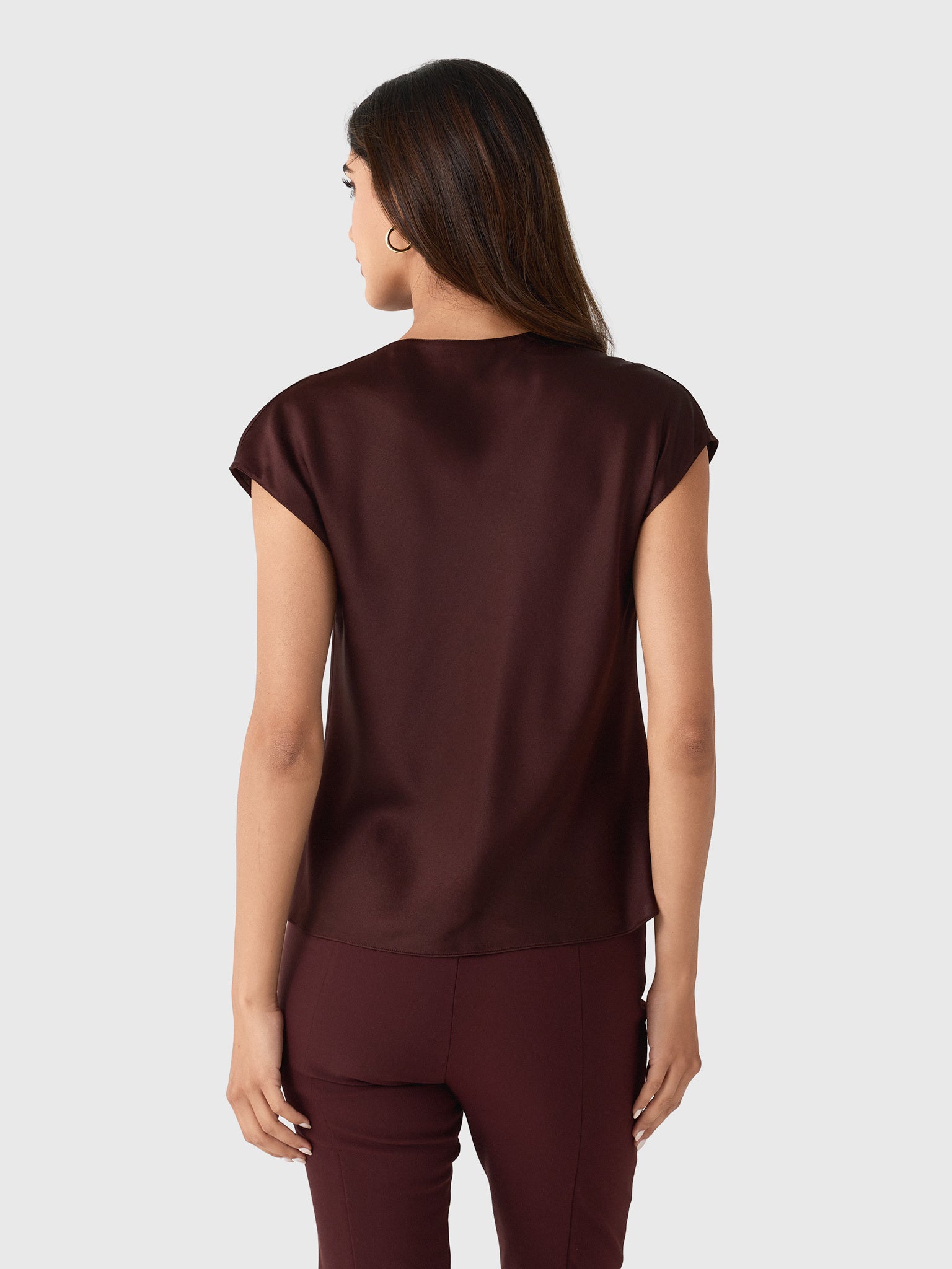 Vince Women's Silk Cowl-Neck Blouse - Saint Bernard