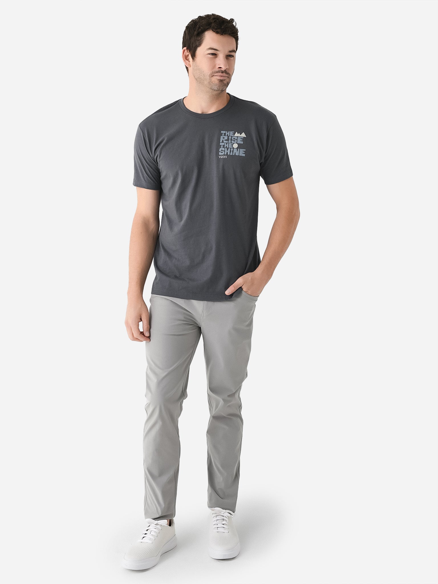 Vuori Men's TRTS Block Tee Saint Bernard