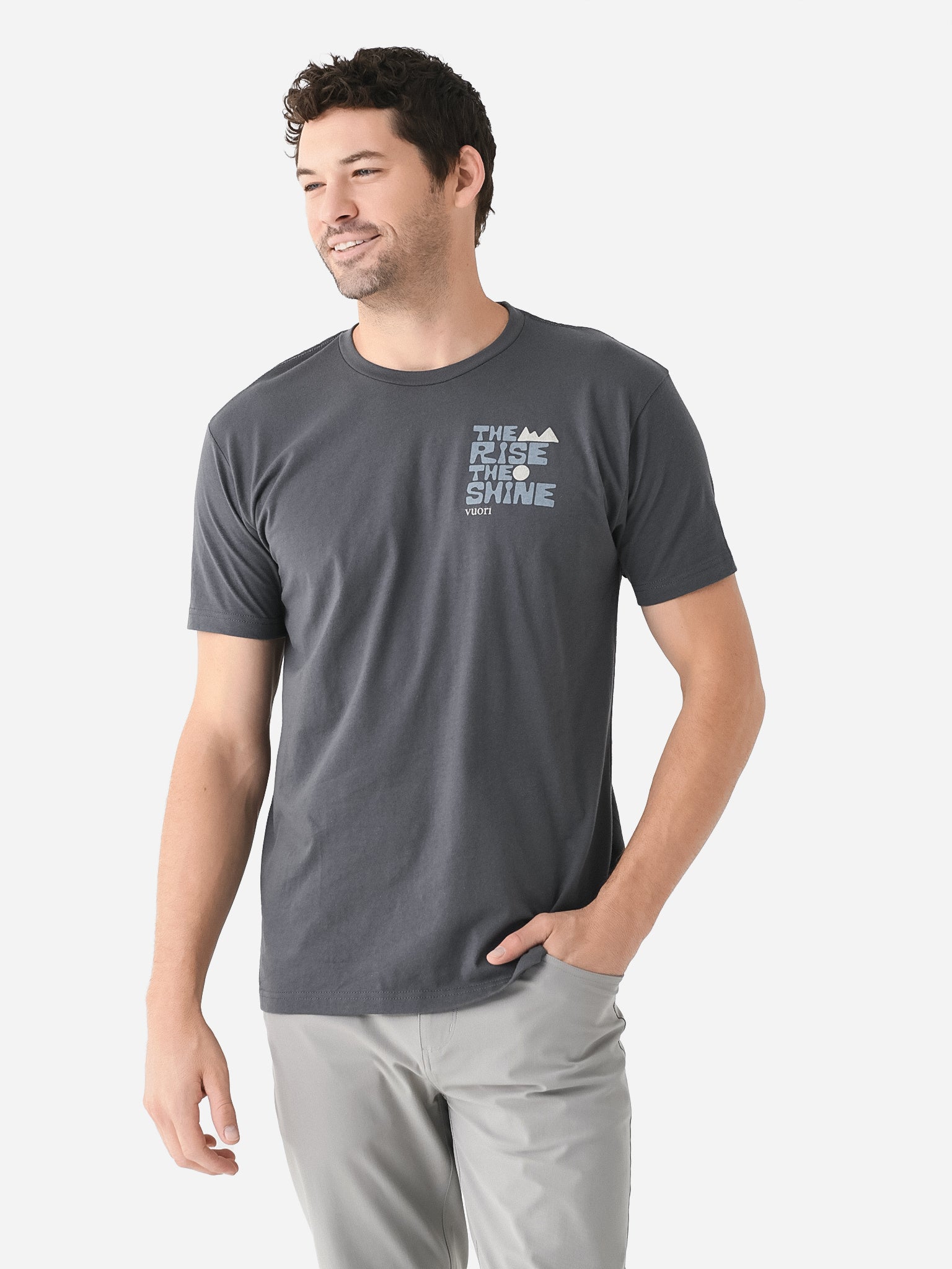 Vuori Men's TRTS Block Tee Saint Bernard
