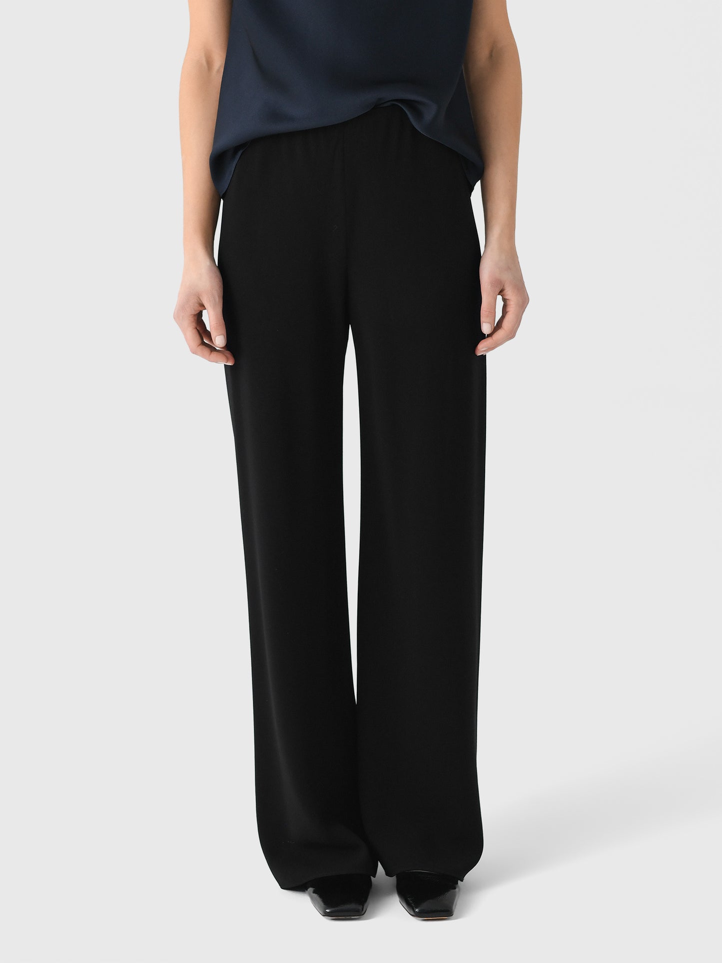 Vince Women's High-Waist Crepe Bias Pant - Saint Bernard
