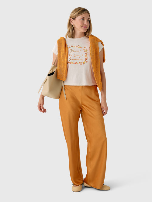 Vince Women's Colette High-Rise Crushed Satin Bias Pant