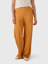Vince Women's Colette High-Rise Crushed Satin Bias Pant - Saint Bernard