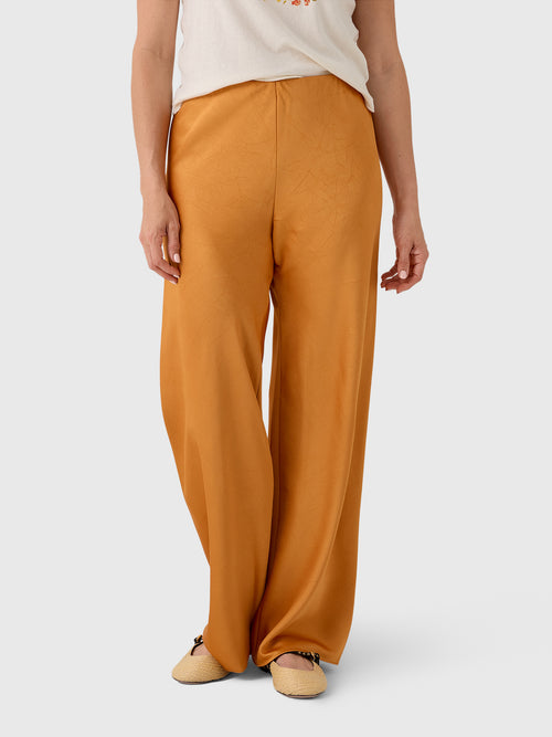 Vince Women's Colette High-Rise Crushed Satin Bias Pant