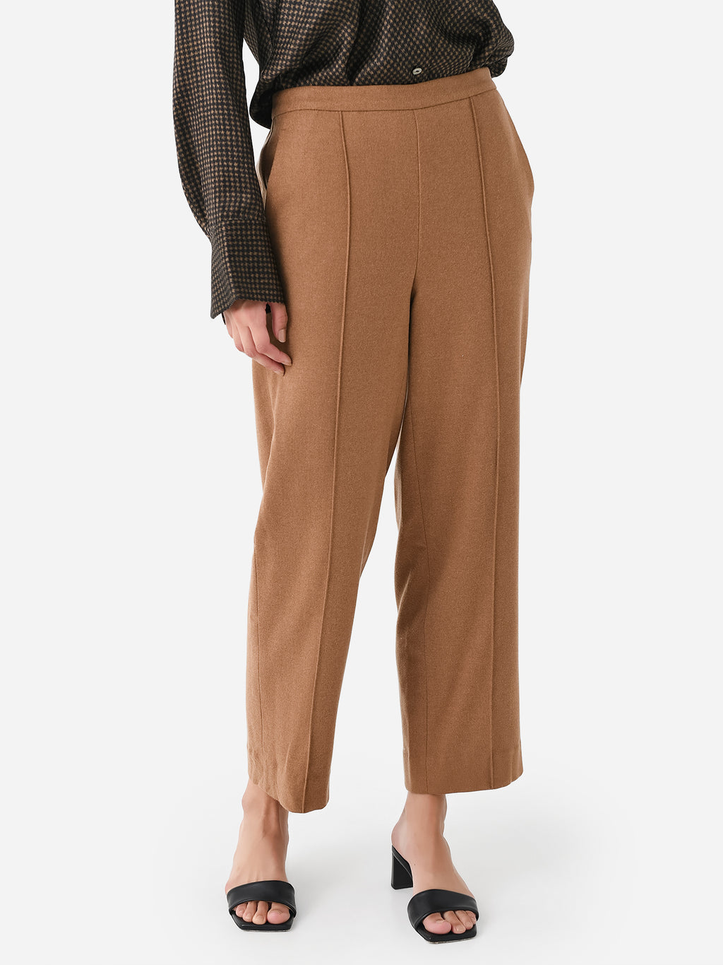 Vince Women's Brushed Mid Rise Easy Pull-On Pant - Saint Bernard
