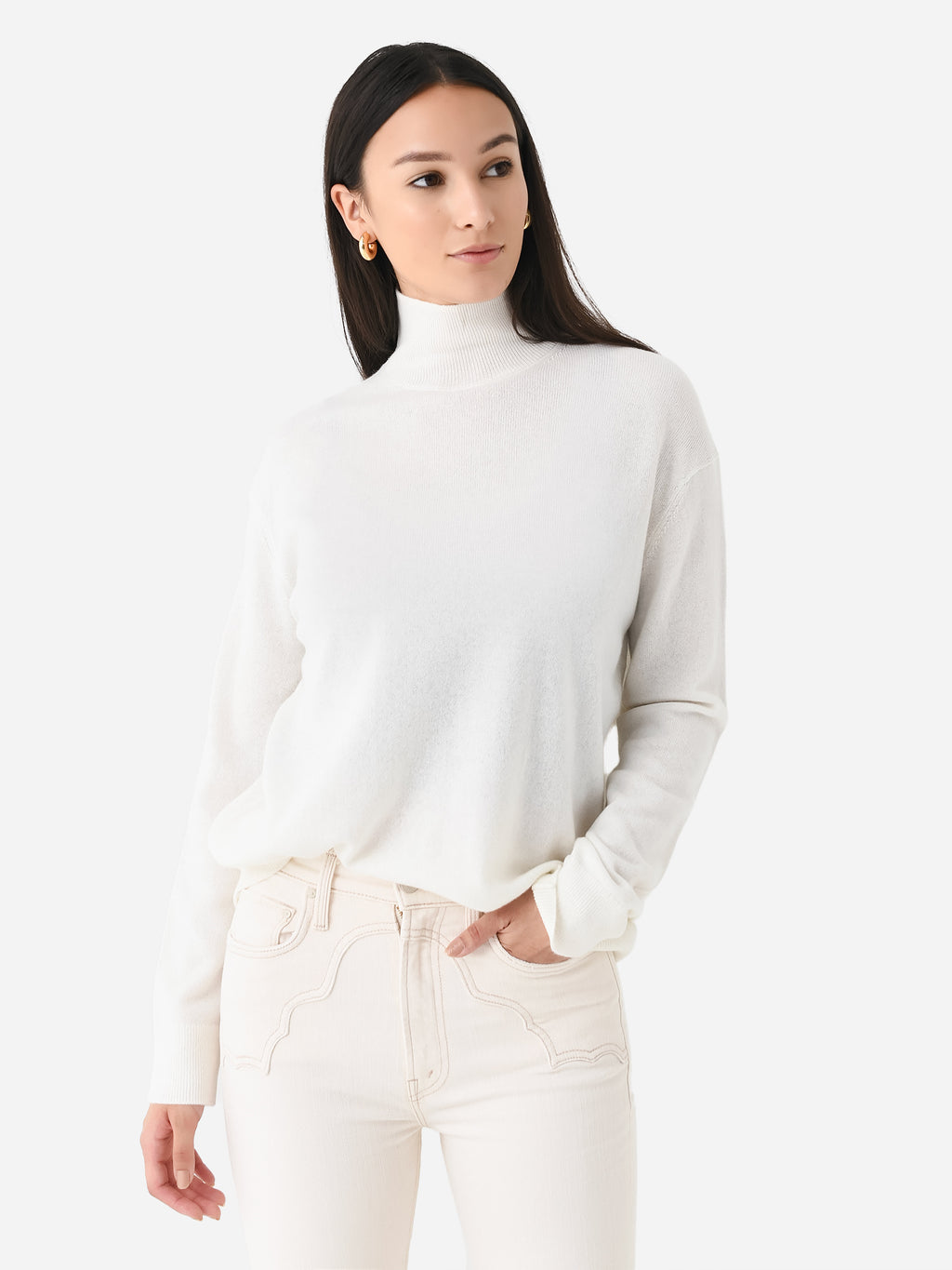 Vince Women's Weekend Cashmere Turtleneck Sweater - Saint Bernard