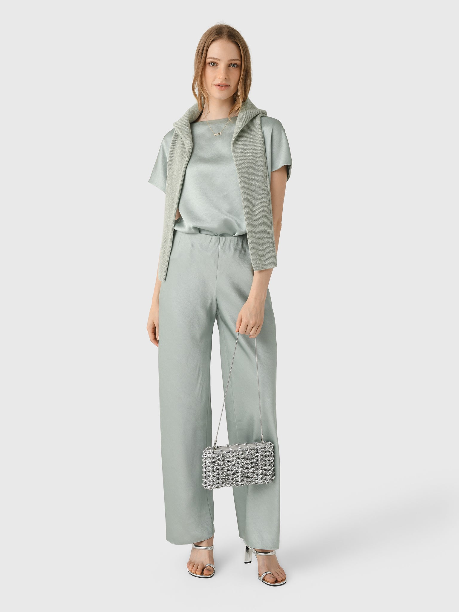 Vince Women's Fluid Satin Bias Pant | $368.00 | Saint Bernard