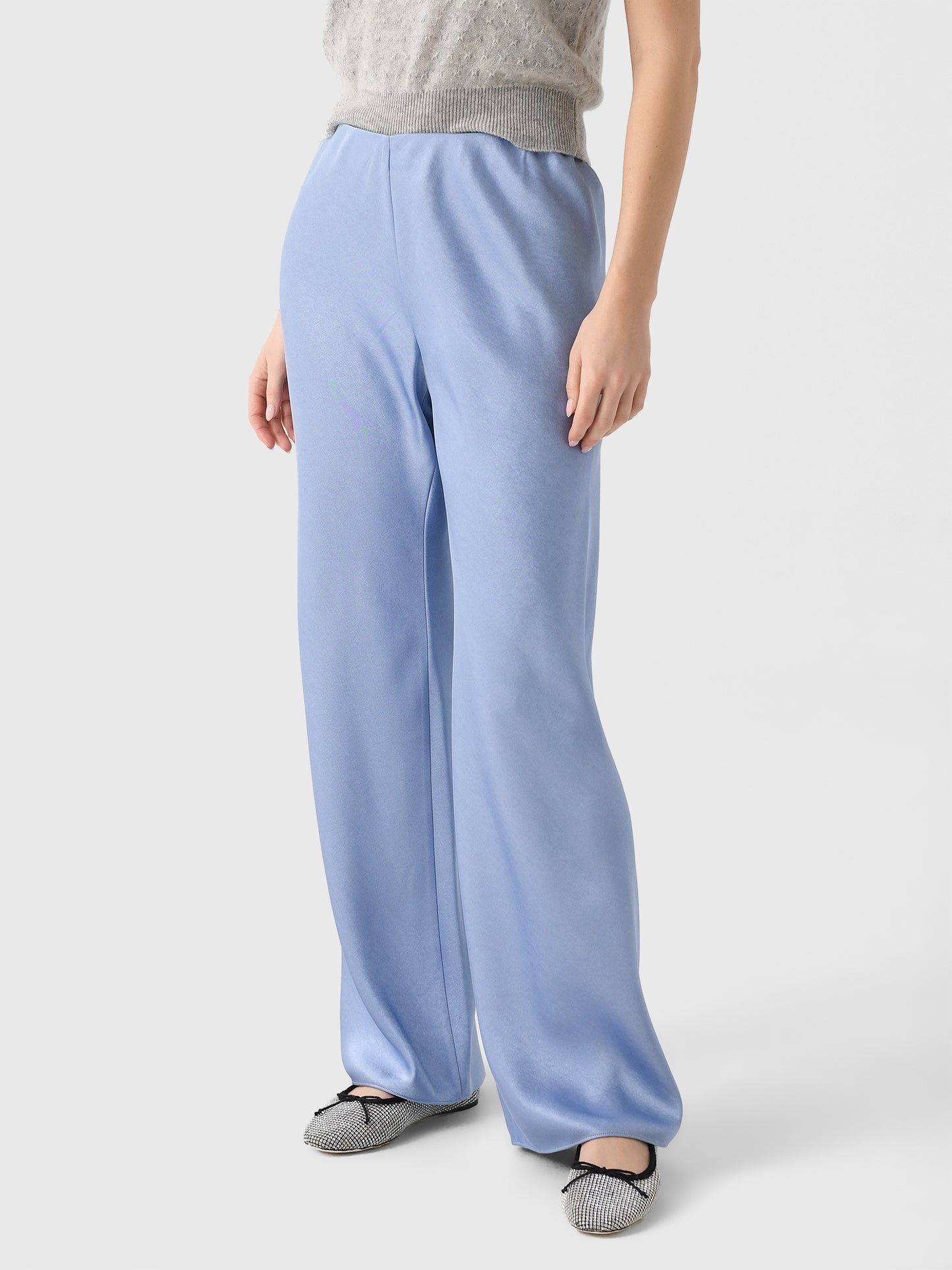 Vince Women's Fluid Satin Bias Pant - Saint Bernard