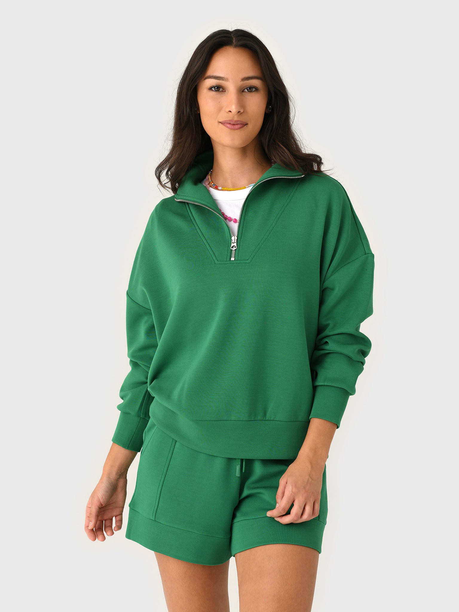 Varley Women's Hawley Half-Zip Sweatshirt - Saint Bernard