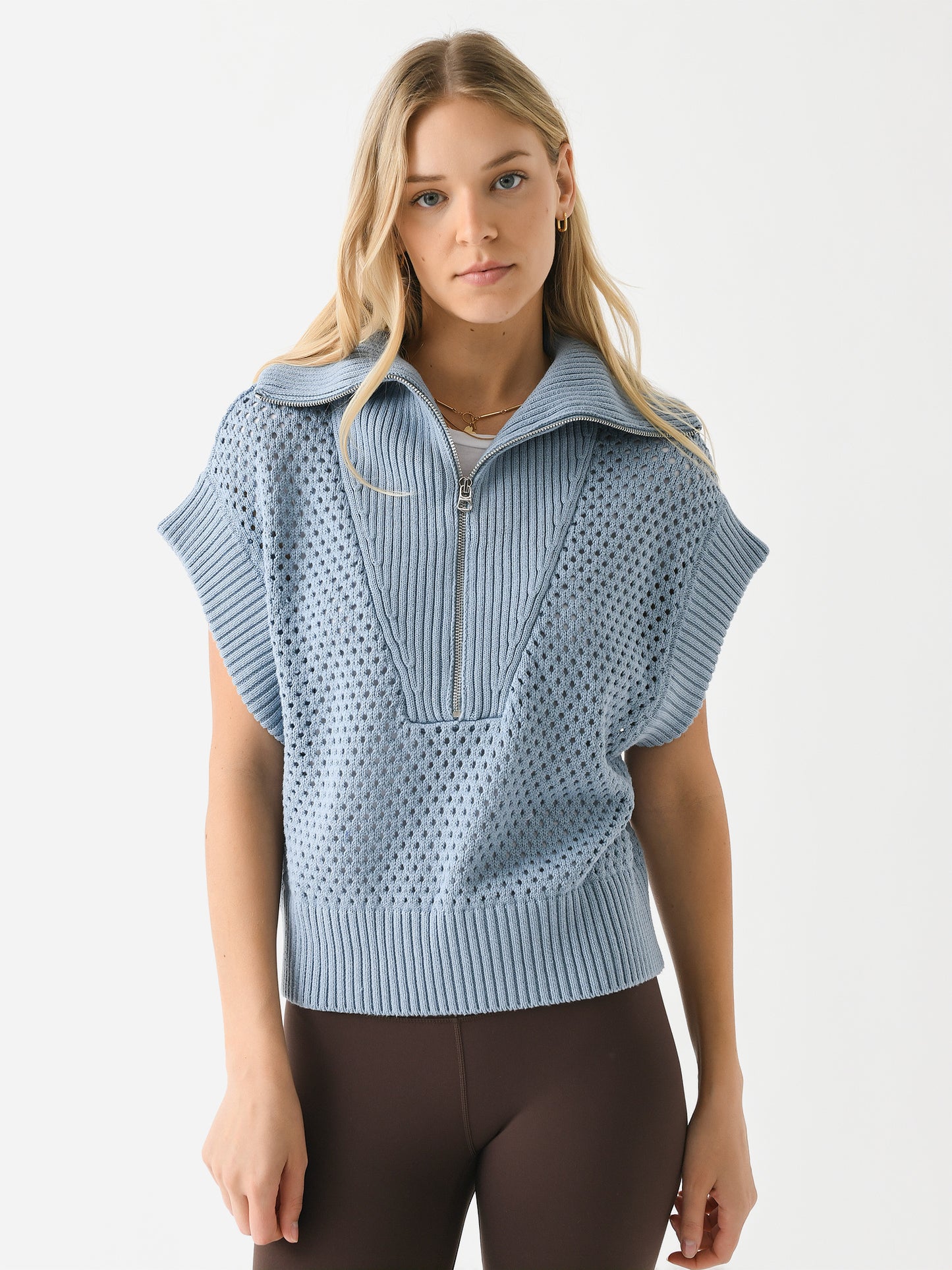 Varley Women's Mila Half-Zip Knit - Saint Bernard