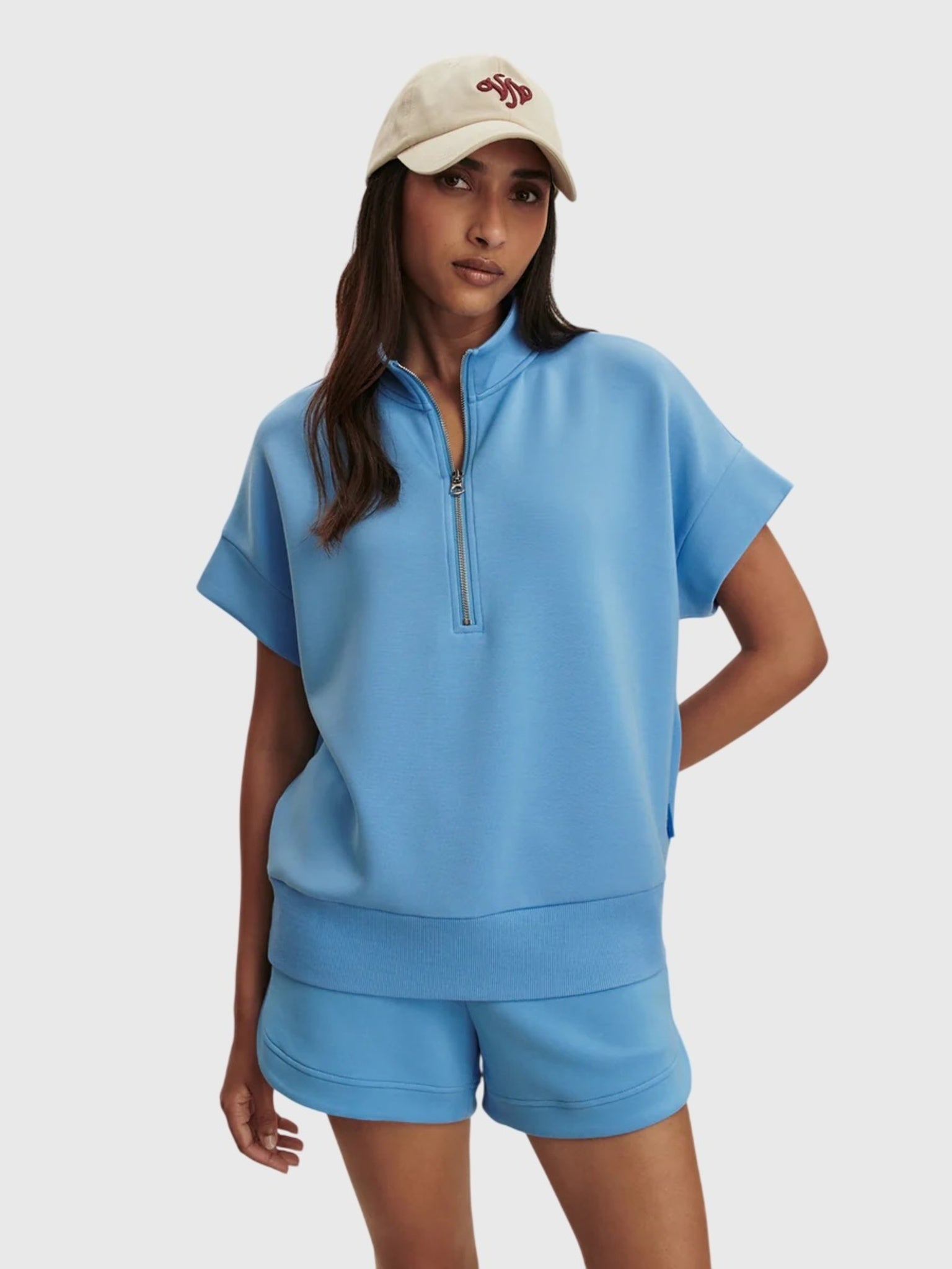 Varley Women's Ritchie Short Sleeve Sweatshirt - Saint Bernard