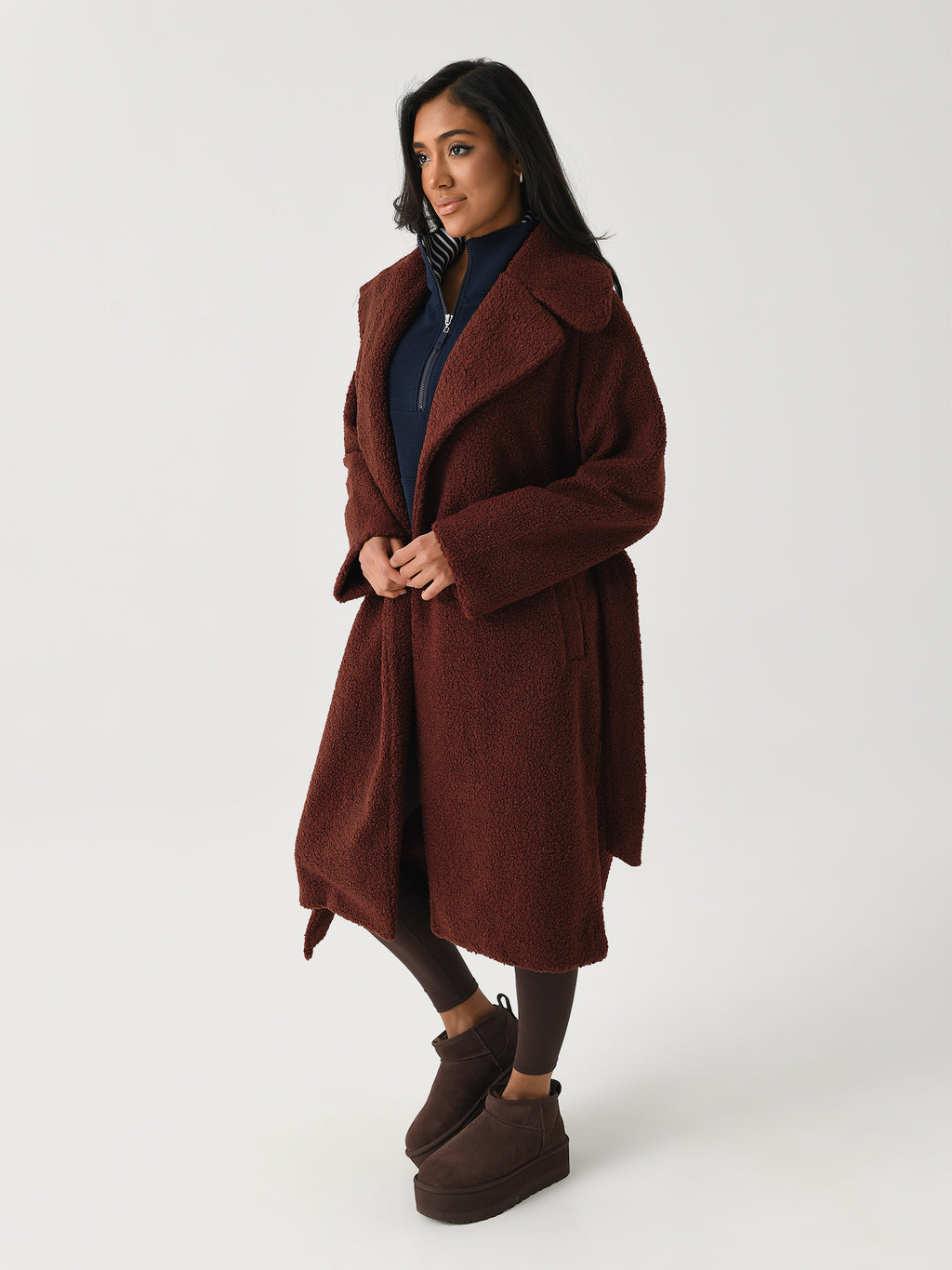 Varley Women's Vermont Sherpa Wrap Coat - Saint Bernard