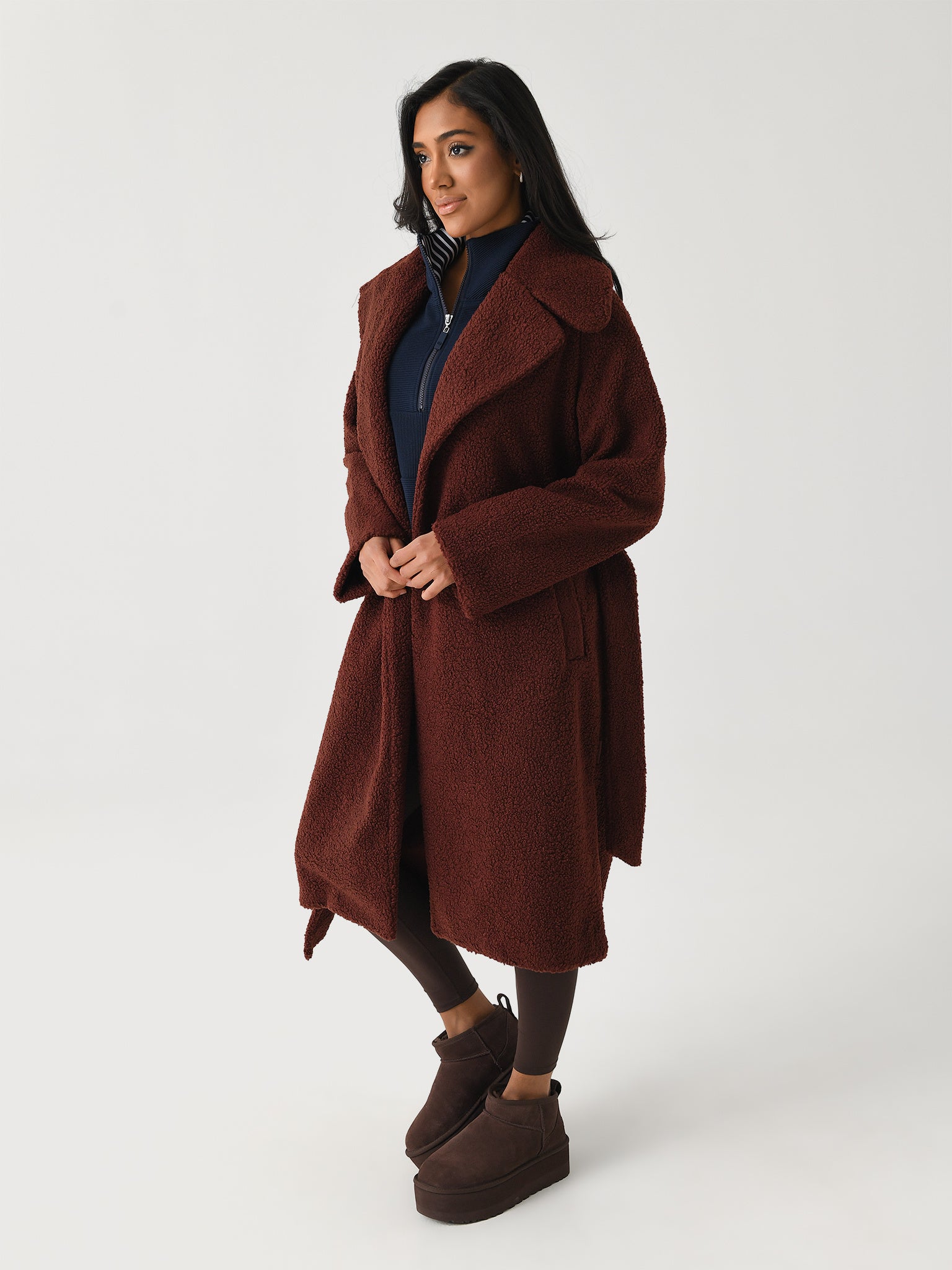 Varley Women's Vermont Sherpa Wrap Coat - Saint Bernard