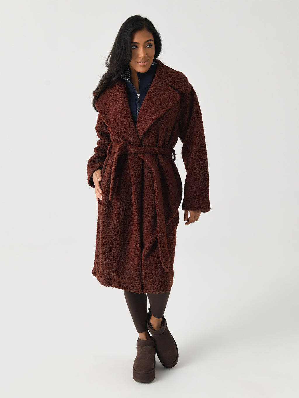 Varley Women's Vermont Sherpa Wrap Coat - Saint Bernard