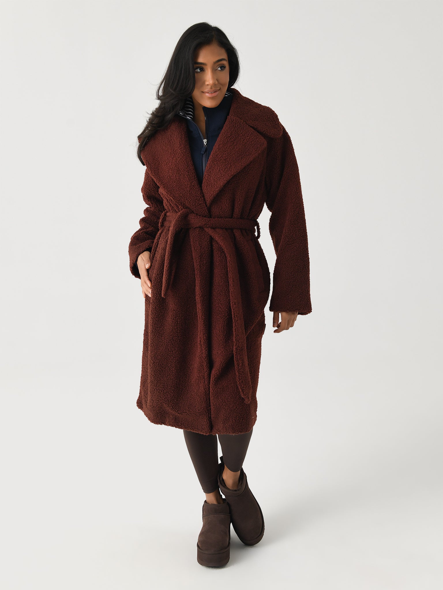 Varley Women's Vermont Sherpa Wrap Coat - Saint Bernard
