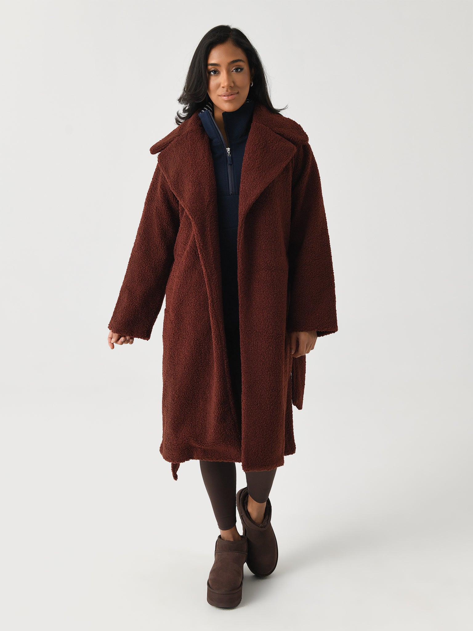 Varley Women's Vermont Sherpa Wrap Coat - Saint Bernard