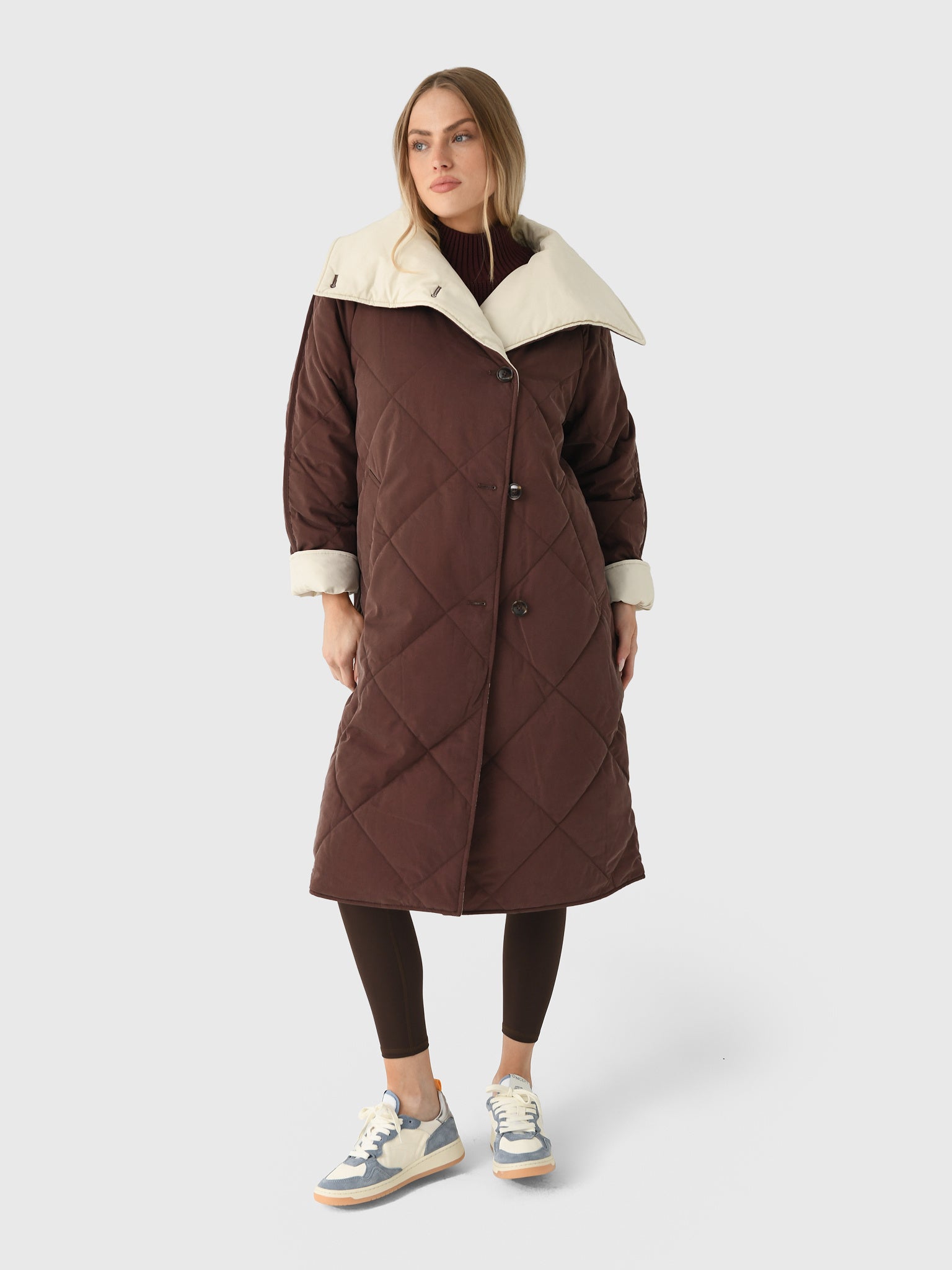 Varley Women's Annalise Reversible Wrap Coat - Saint Bernard