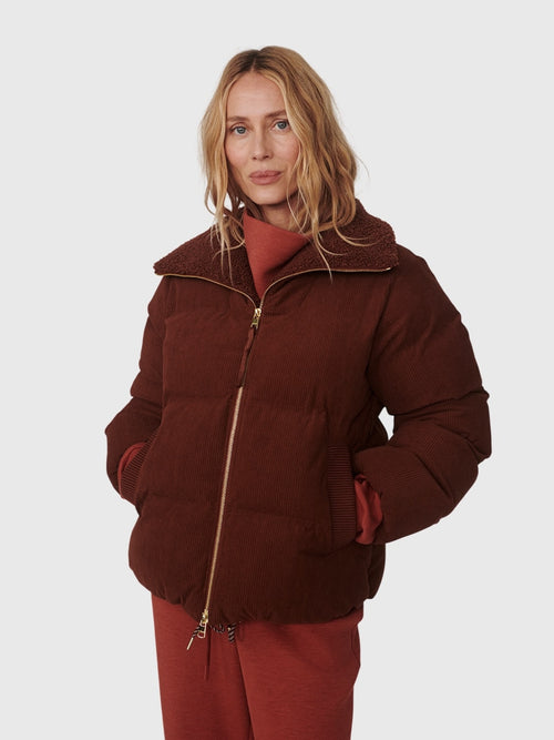 Varley Women's Brackley Cord Puffer Jacket - Saint Bernard