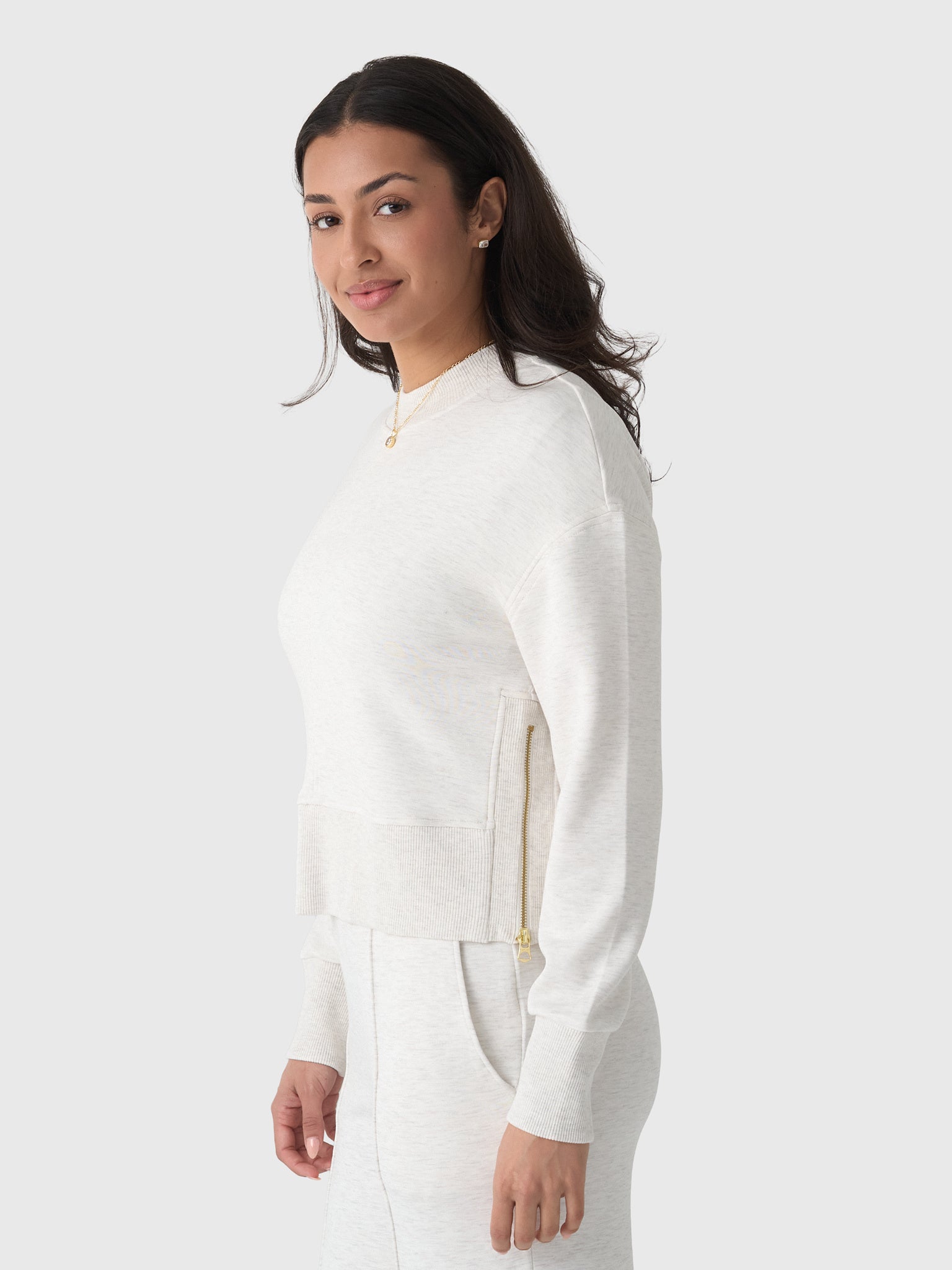 Varley Women's Philippe Crop Sweatshirt - Saint Bernard