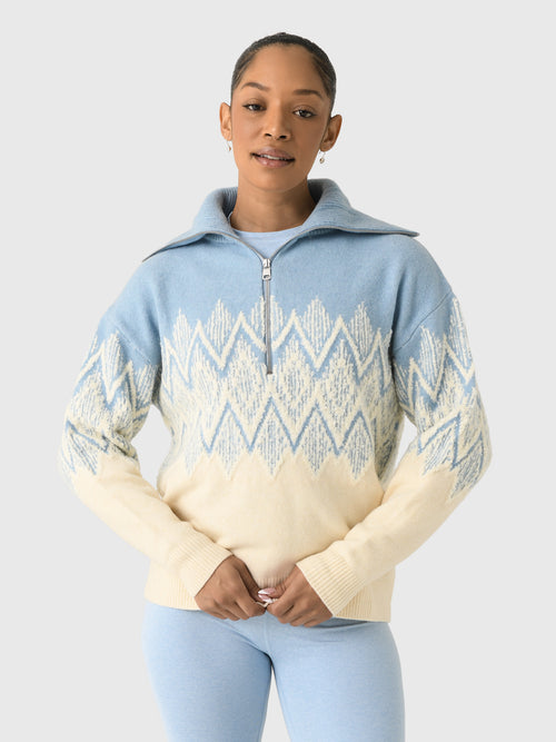 Varley Women's Hedda Fairisle Half-Zip Knit