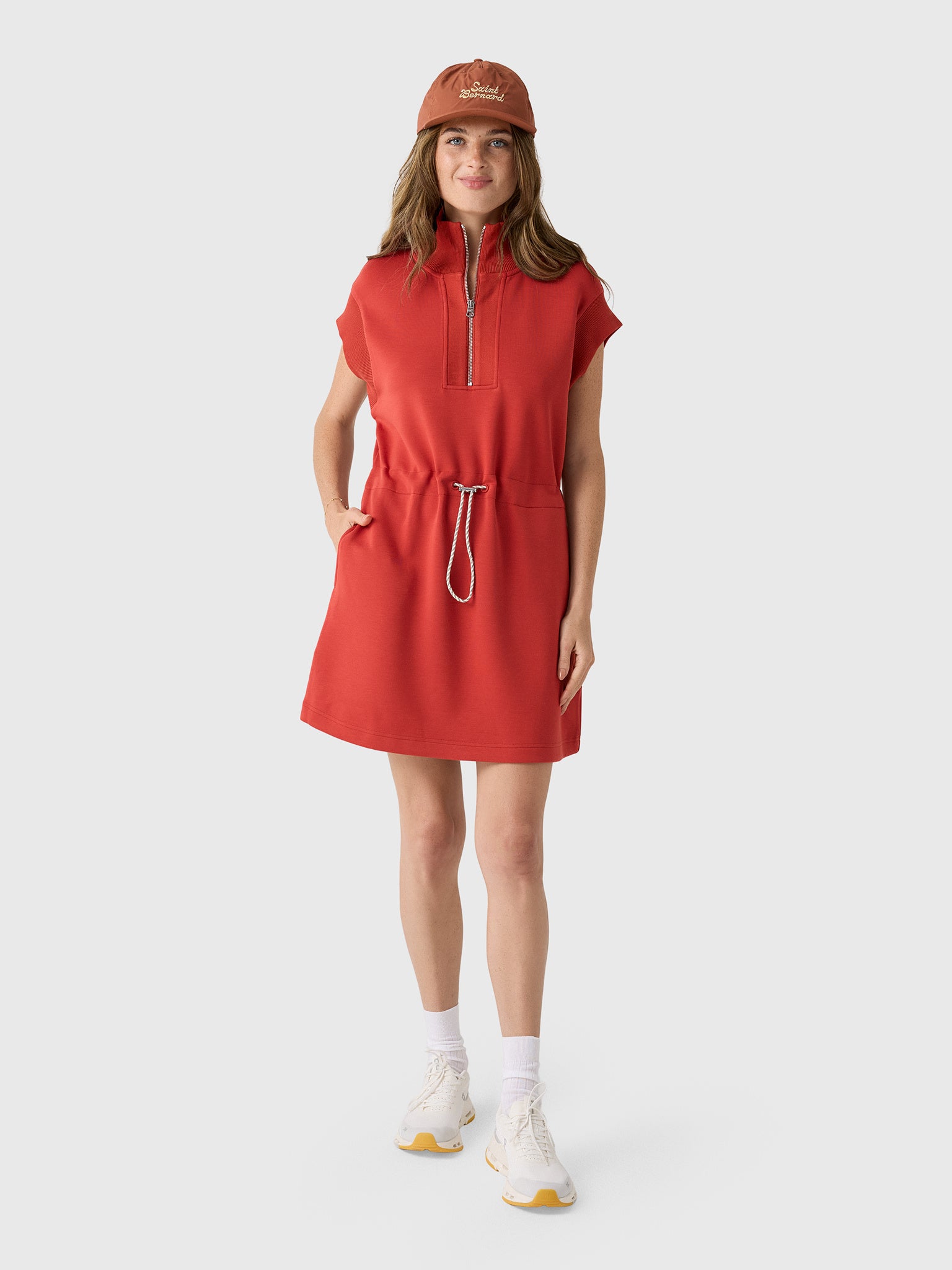 Varley Women's Avaya Half-Zip Dress - Saint Bernard