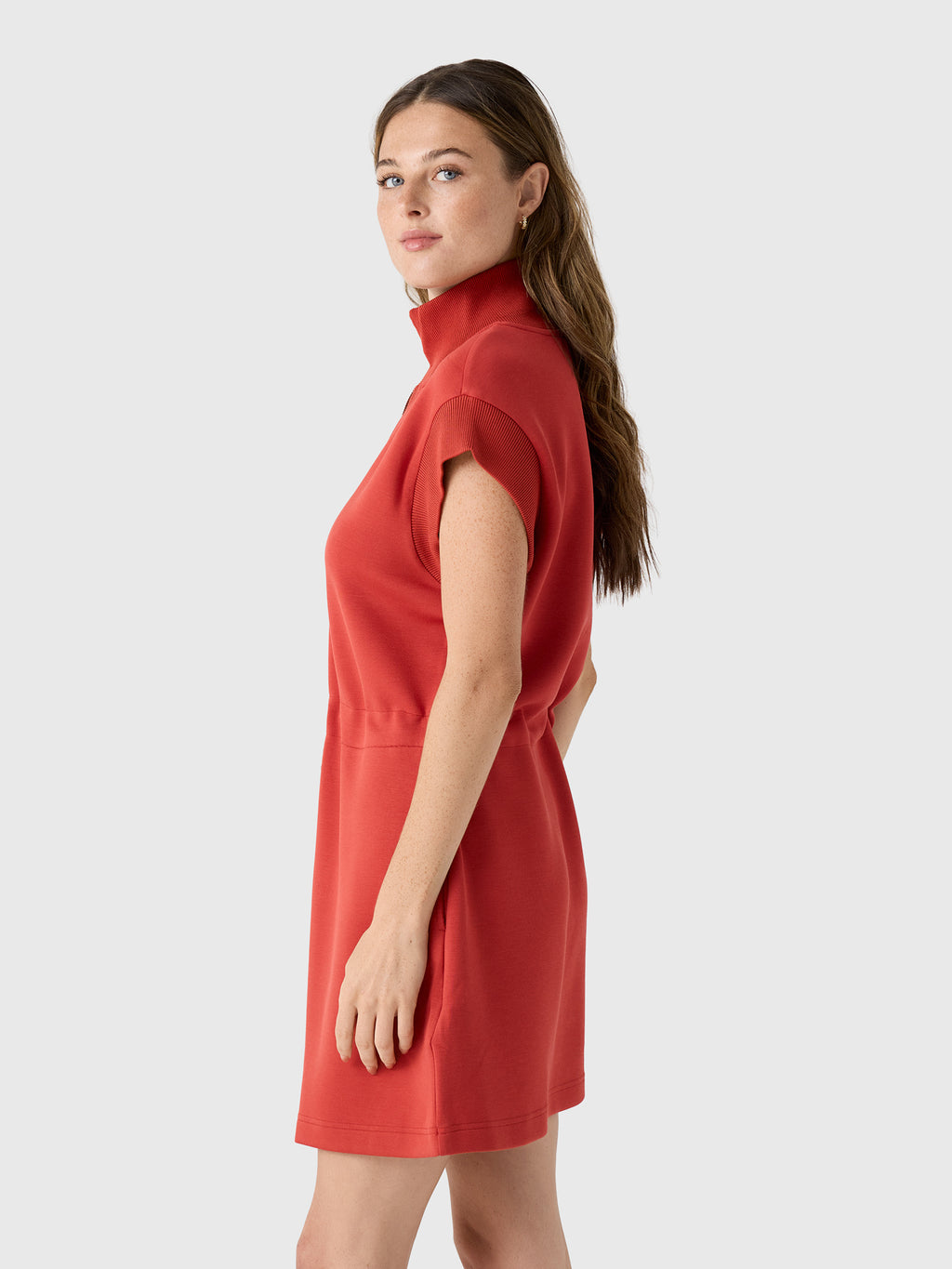 Varley Women's Avaya Half-Zip Dress - Saint Bernard